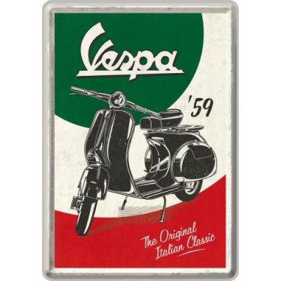 Vespa Skuter Metalowa Pocztówka